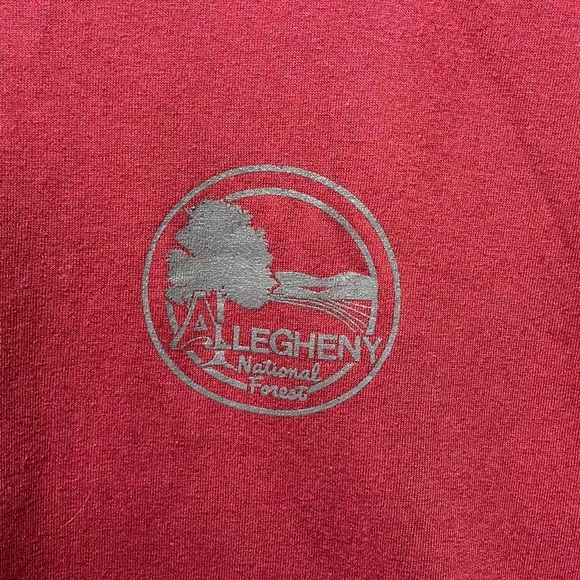 Vintage 90s Allegheny National Forest PA short sleeve crewneck graphic T-shirt - Picture 2 of 4